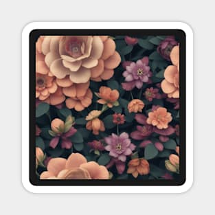 Floral Pattern Magnet