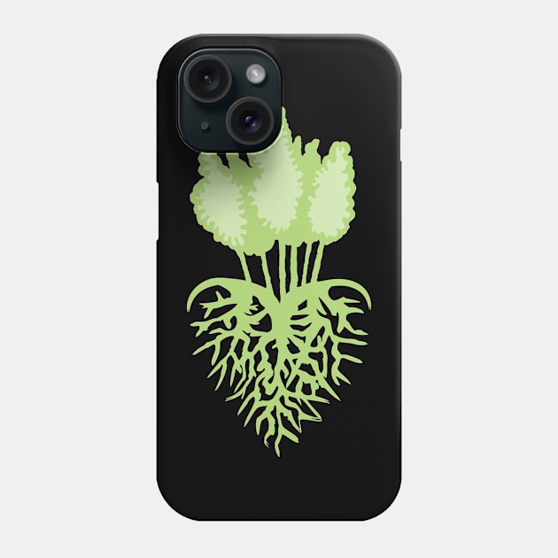 Aspen Tree Heart Root Phone Case by Doodl