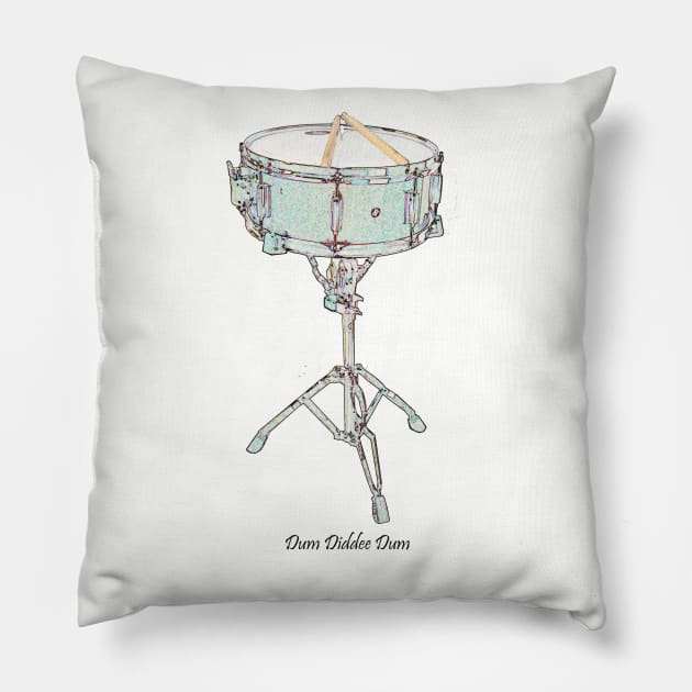 Dum Diddee Dum Pillow by LucidClay