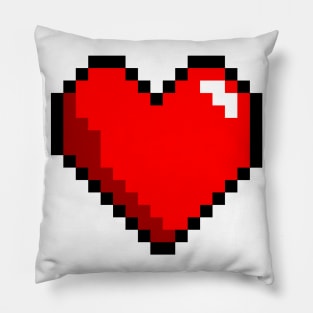 Pixel Gaming Heart XP Love Pillow