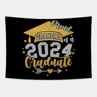 Grandma Senior 2024 Proud Grandma  of a Class of 2024 Graduate Grandma Tapestry