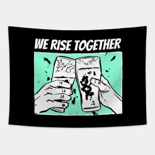 We Rise Together : Black Live Together (Cheer) Tapestry