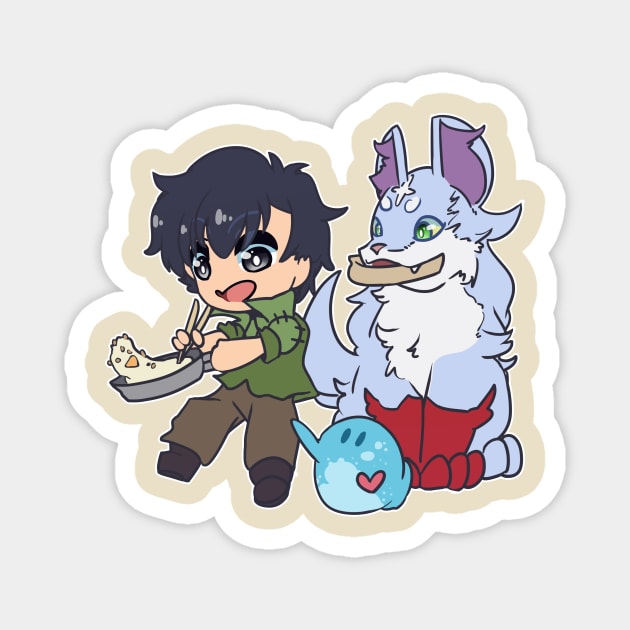 Campfire Cooking Chibi Magnet by kelsmister