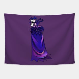 Demon Lady Walks Away Tapestry