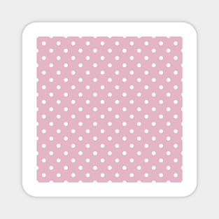 Pink polka dot pattern Magnet