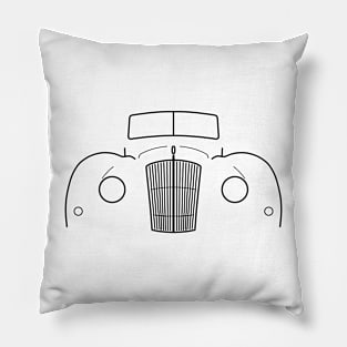 AC 2 Litre 1950s classic car black outline graphic Pillow