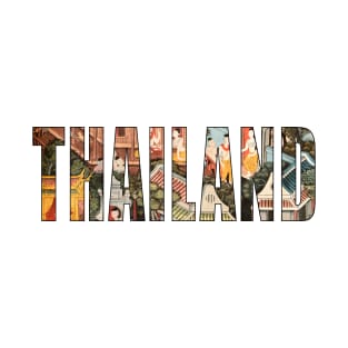 Thailand Typography Graphic Image T-Shirt