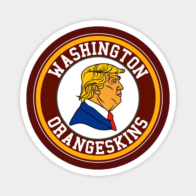 Washington Orangeskins Magnet by ThatNerdMoorStore