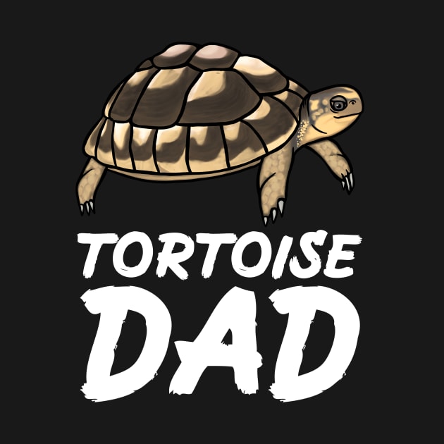 Tortoise Dad, White, for Tortoise Lovers by Mochi Merch