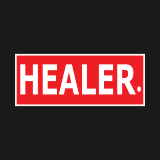 I am the best Healer player in MOBA games label design - gamer T-Shirt