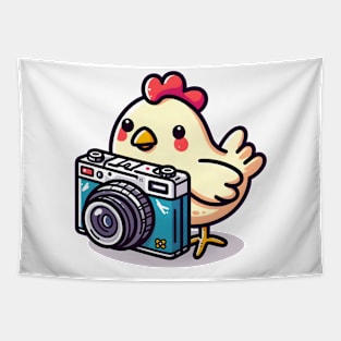 chicken photographer Tapestry