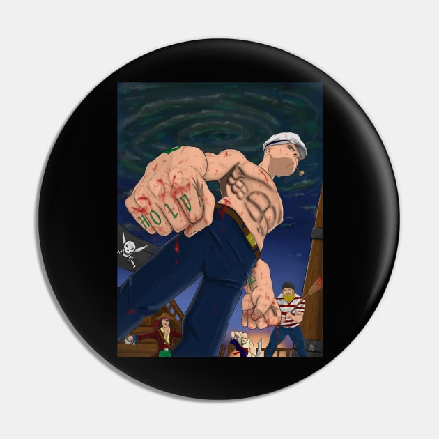 Popeye the Sailor Man Pin by Deadpoolinc