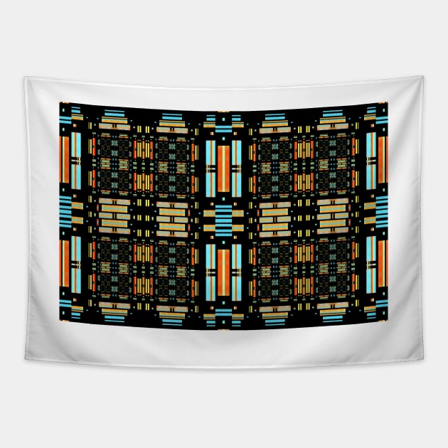 Abstract Techno Pattern Tapestry by pinkal