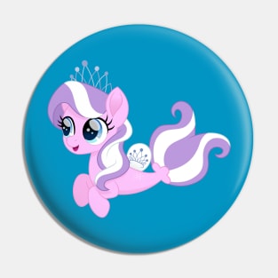 Diamond Tiara seapony Pin