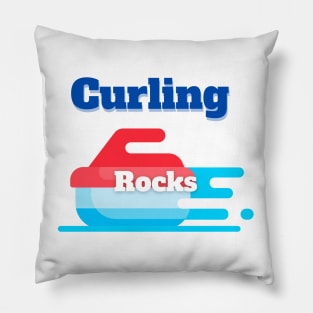 Curling rocks Pillow