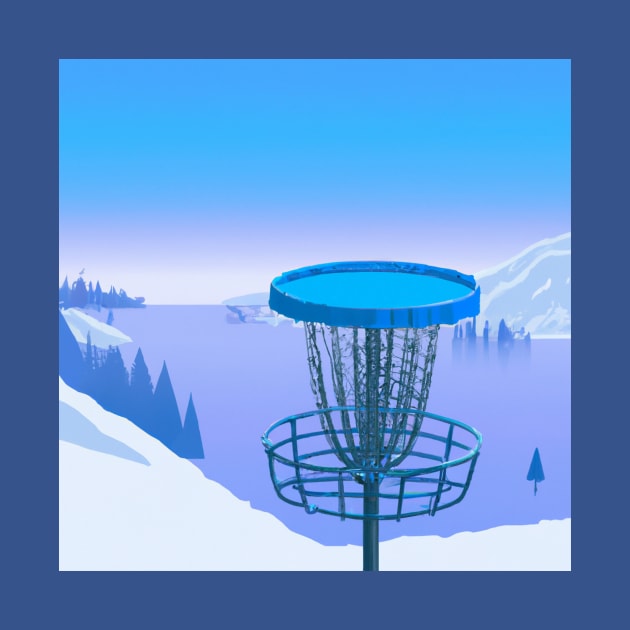 Disc Golf on a Snowy Mountainside by Star Scrunch