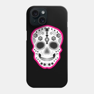 Hot Pink Sugar Skull Phone Case
