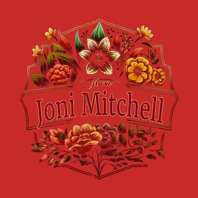 Joni Mitchell Flower Vintage by Itulah Cinta