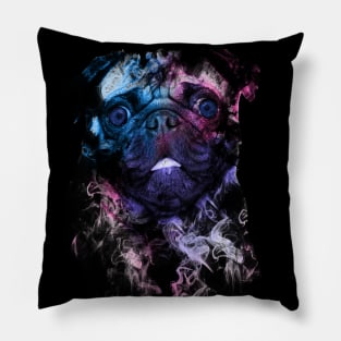 Pug in the Smoke // Bilcos Designs Pillow