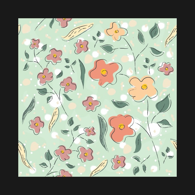 Floral Pattern by Kristina Stellar Scandinavian Land