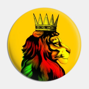 Reggae Rasta Lion Pin