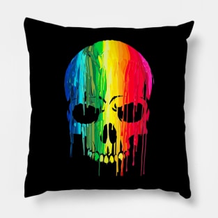 Color Skull Design Pillow