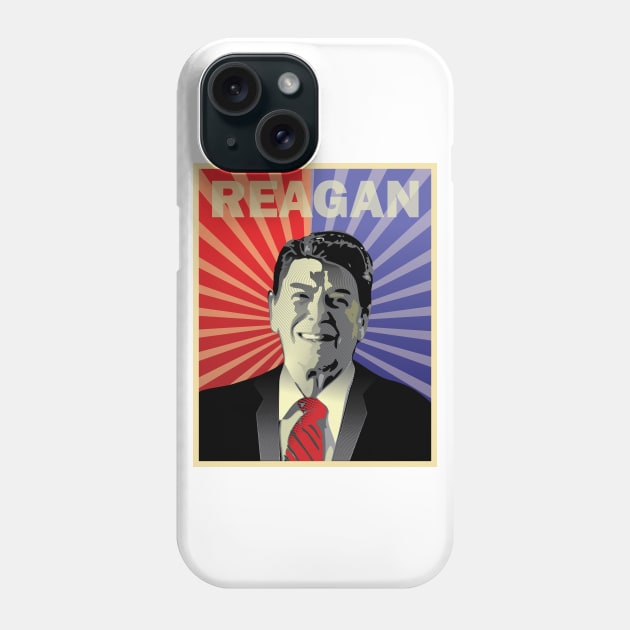 Remembering the 40th US President Ronald Reagan Phone Case by spacedust