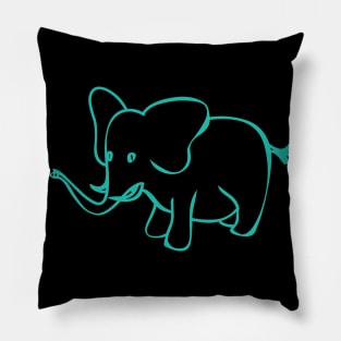 Elegant Elephant Pillow