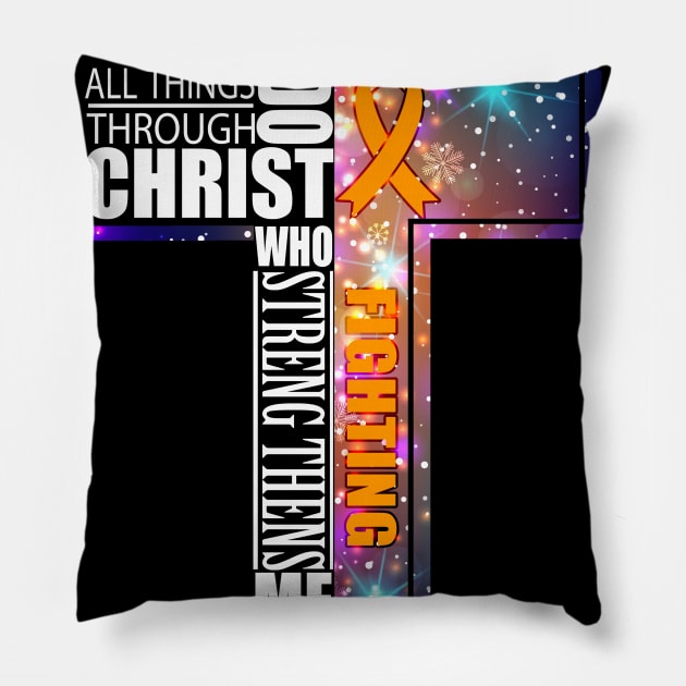 MS Awaneress Support MS Christmas Gifts Pillow by ThePassion99