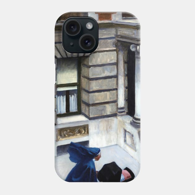 High Resolution Edward Hopper New York Pavements 1925 Phone Case by tiokvadrat