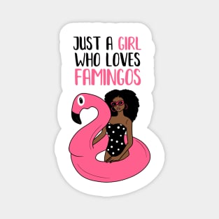 Just a Girl Who Loves Flamingos, Flamingo Lover Magnet