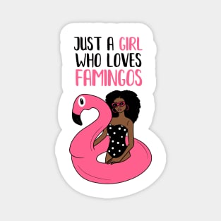 Just a Girl Who Loves Flamingos, Flamingo Lover Magnet