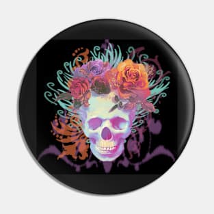 Abstract Skull Number One Pin