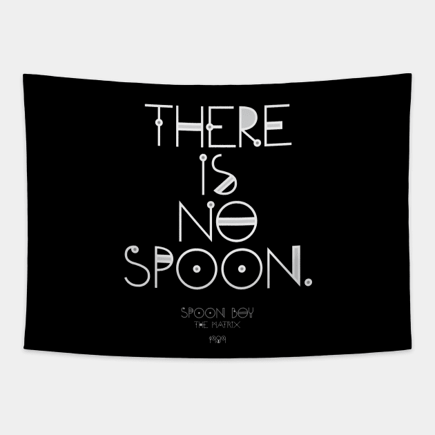 There is no spoon Tapestry by Phixerizm