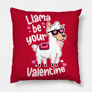 Llama Be Your Valentine | Funny Llama Animal Pillow