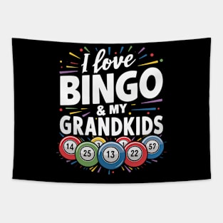 I Love Bingo And My Grandkids Tapestry