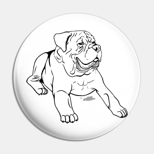 Drooly Mastiff (outline) Pin by michelleachan