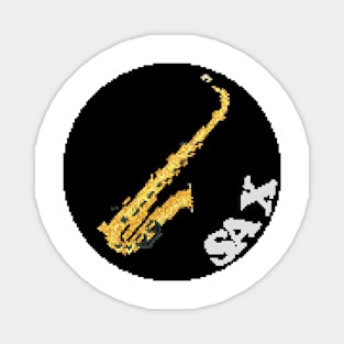 Rock Battle Card Game Saxophone Icon (Sax) Magnet