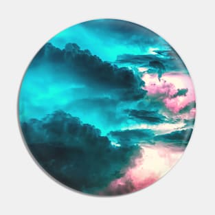 Turquoise Sky And Pink Clouds Storm Pin