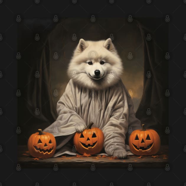 American eskimo dog Halloween by NatashaCuteShop