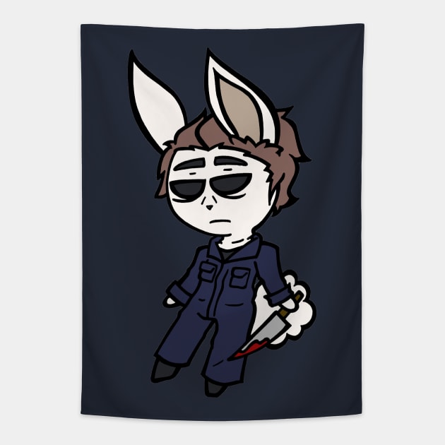 Horror Buns - Michael Myers Tapestry by ScribbleSketchScoo