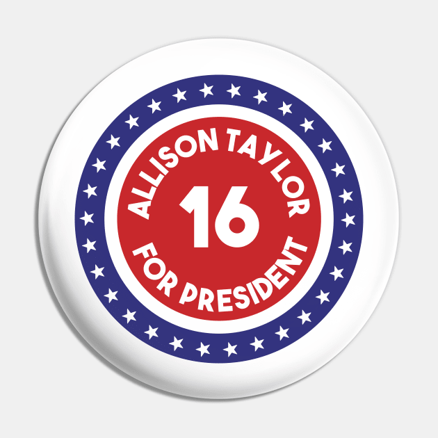 Re-Elect Allison Taylor 2016 (Ring of Stars) Pin by PsychicCat