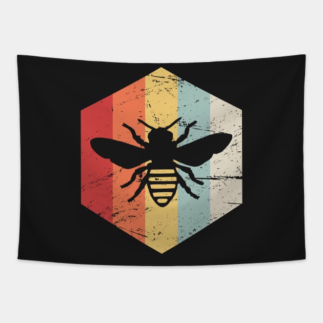 Retro Vintage Bee Keeper Icon Tapestry by MeatMan