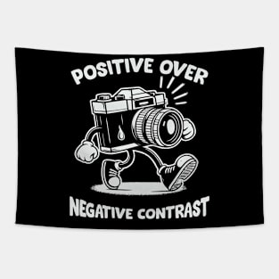 Positive Over Negative Contrast Tapestry