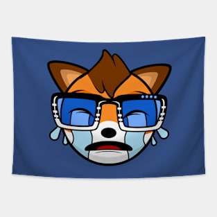 Crying Fox Robin Tapestry