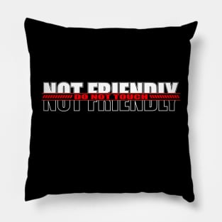 Not Friendly Do Not Touch Pillow