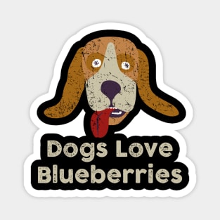 Fantastic Mr Fox - Dogs Love Blueberries - Weathered Beagle Magnet