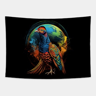 Pheasant Earth Day Tapestry