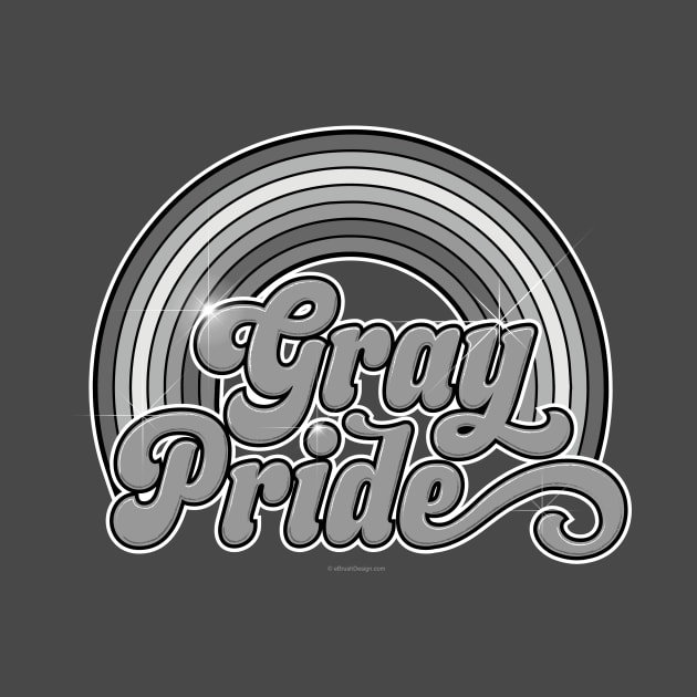 Gray Pride - funny retro proud senior citizen retiree by eBrushDesign