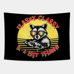 Funny Trashy Raccoon Tapestry